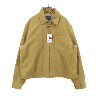 未使用 H&M エイチアンドエム 長袖 フェイクスエード ジャケット L ブラウン系