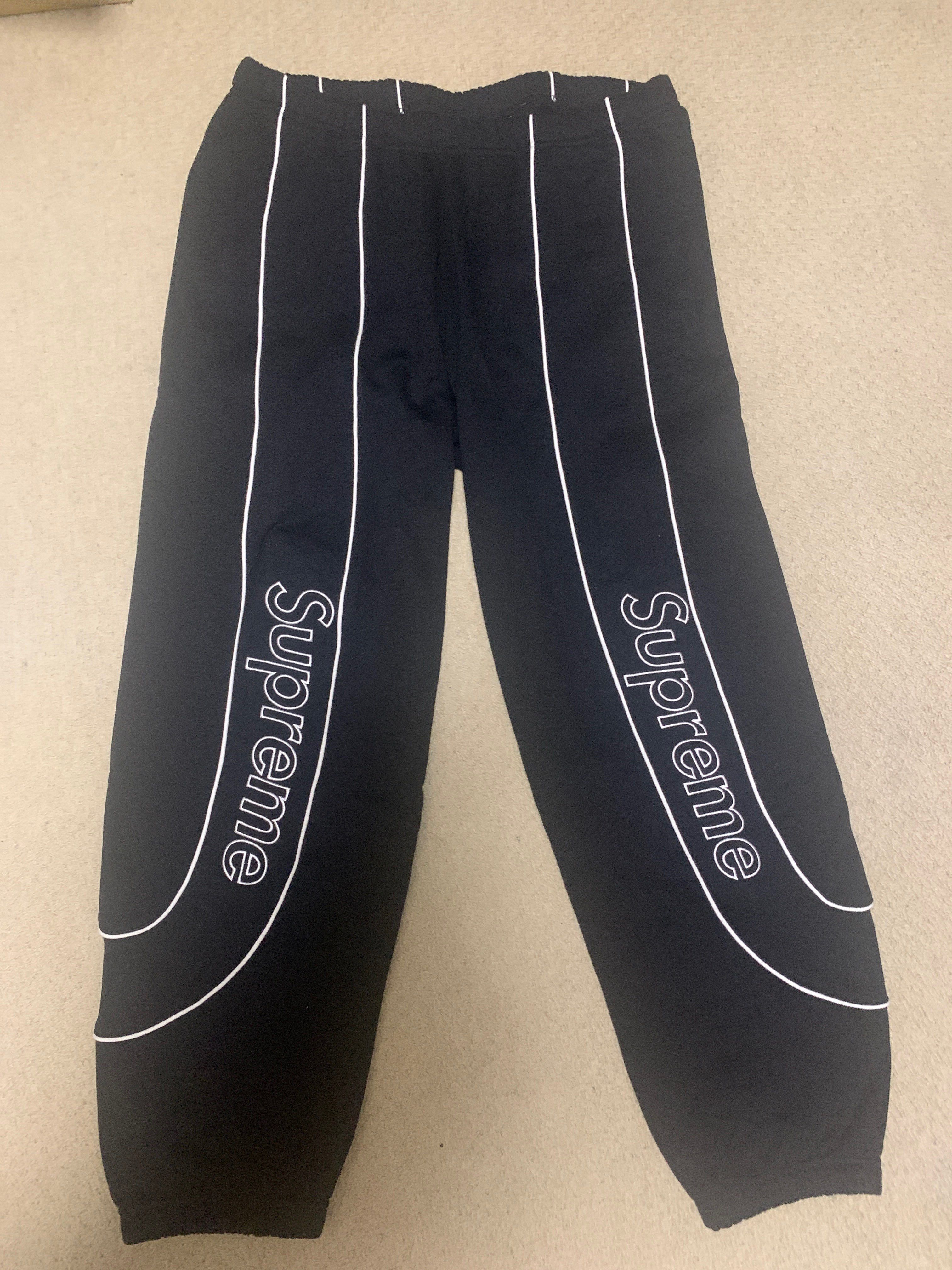 Supreme Track Paneled Sweatpant "Black"