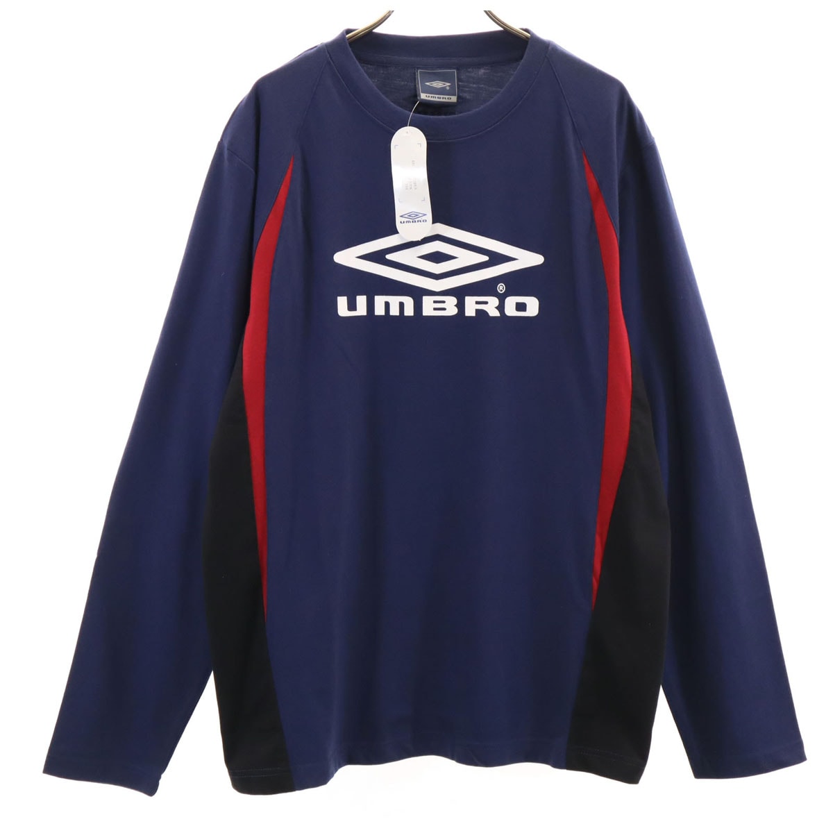 未使用 umbro アンブロ 長袖 Tシャツ L ネイビー ロンT