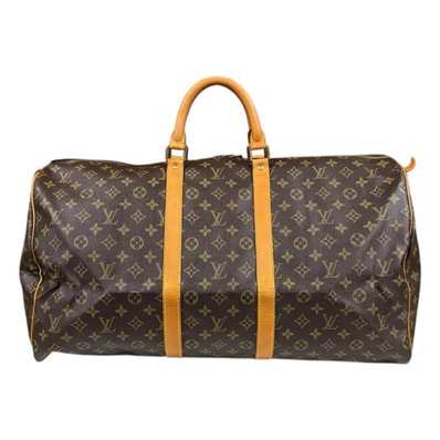 ルイヴィトン キーポル55 モノグラム ハンドバッグ モノグラムキャンバス M41424 ブラウン レディース LOUIS VUITTON 中古
