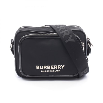 バーバリー BURBERRY パディ ショルダーバッグ バッグ ナイロン レザー メンズ ブラック系 【中古】