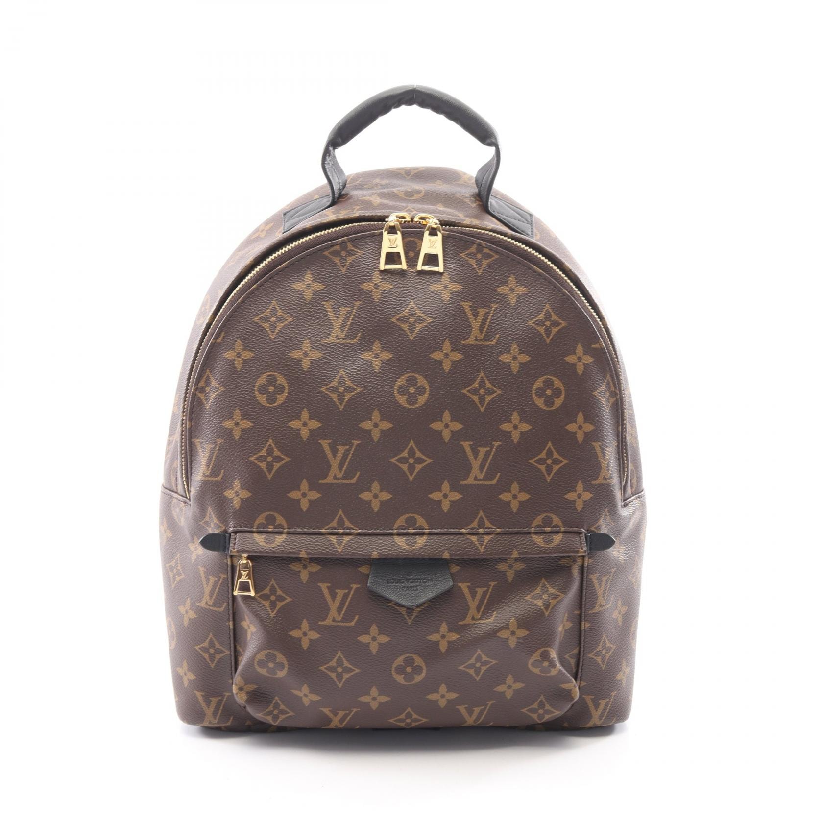 ルイ・ヴィトン LOUIS VUITTON パームスプリングス バックパック MM リュックサック バックパック バッグ PVCコーティングキャンバス レザー モノグラム レディース ブラウン系 / ブラック系 M44874 【中古】