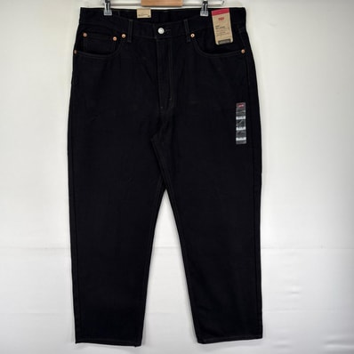 古着 デッドストック リーバイス Levi's デニム パンツ 550 タグ付 ジーパン テーパード バギー W38 L30 ブラック系 メンズ