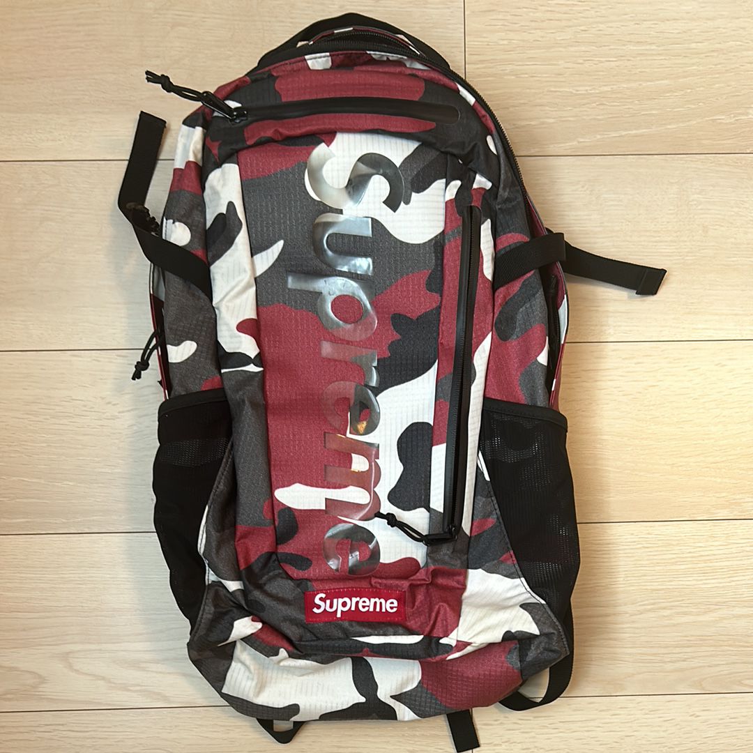 Supreme Backpack 21SS "Red Camo"