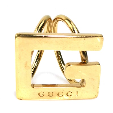 グッチ GUCCI スカーフリング Gロゴ メタル ゴールド レディース【中古】 e61125