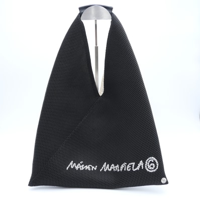 MM6 Maison Margiela(エムエムシックス メゾンマルジェラ)ジャパニーズ メッシュバッグ トートバッグ ブラック ポリエステル S54WD0043 P3069【中古】