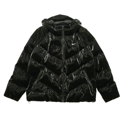 NIKE ナイキ IH8009-010 W NSW Therma-FIT Shine Padded Jacket サーマフィット シャイン パデッド ジャケット ブラック系 L【美品】【中古】