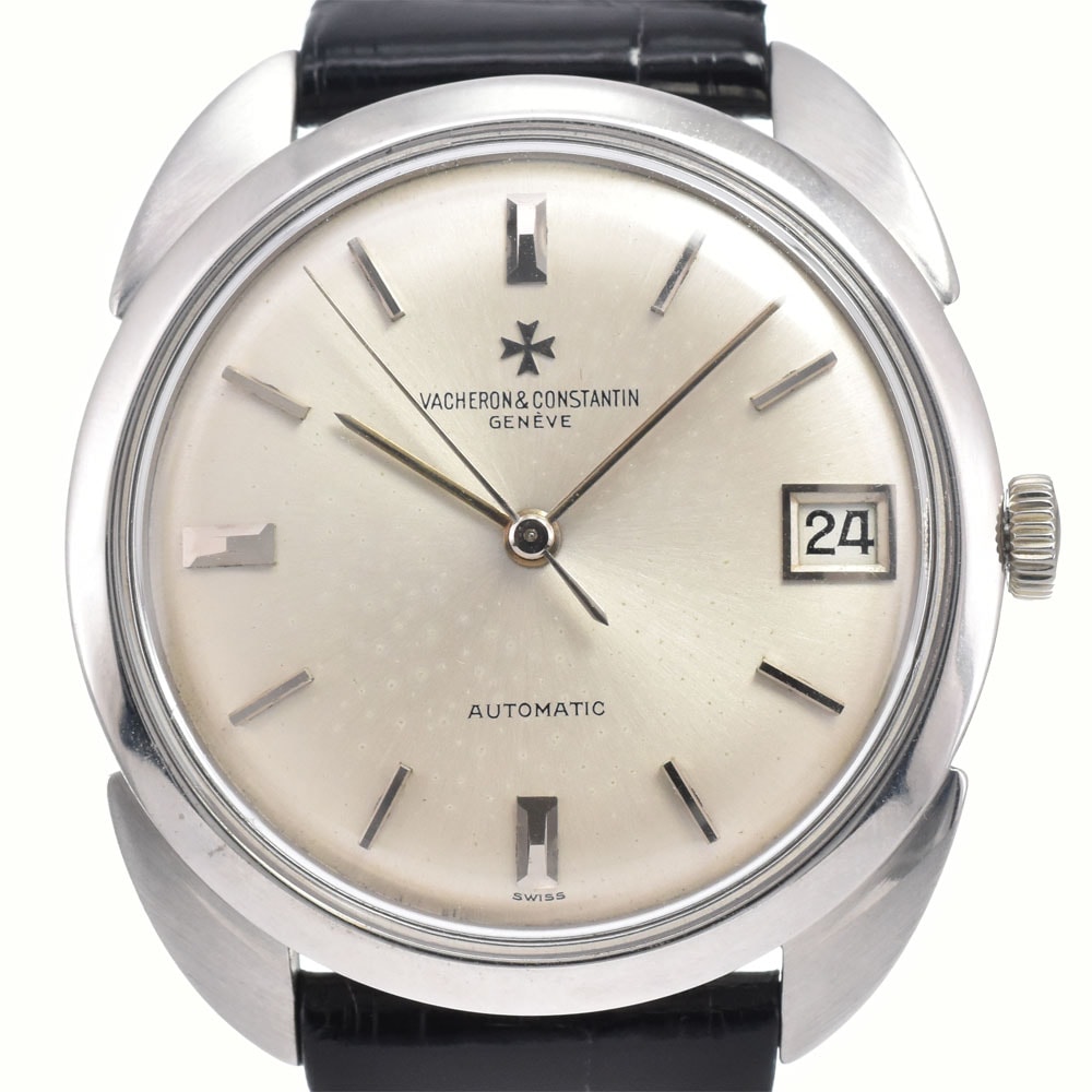 ヴァシュロン・コンスタンタン VACHERON CONSTANTIN 6694 Cal.1072 K18WG デイト シルバー 自動巻き メンズ 良品 腕時計 Z#146745