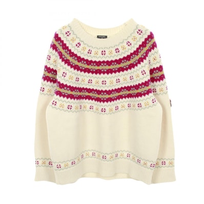 シャネル CHANEL ココネージュ ニット 衣料品 トップス ウール レディース ホワイト系 / ピンク系 / イエロー系 P59807K07805 【中古】