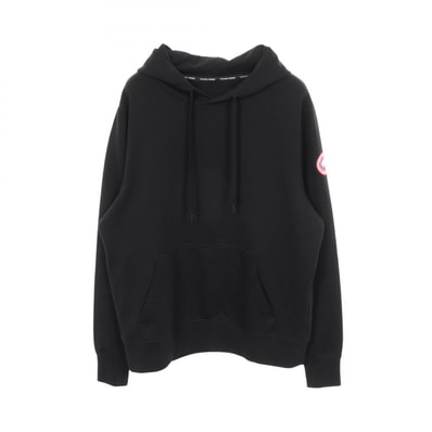カナダグース CANADA GOOSE Huron Hoodie パーカー 衣料品 トップス コットン メンズ ブラック系 【中古】