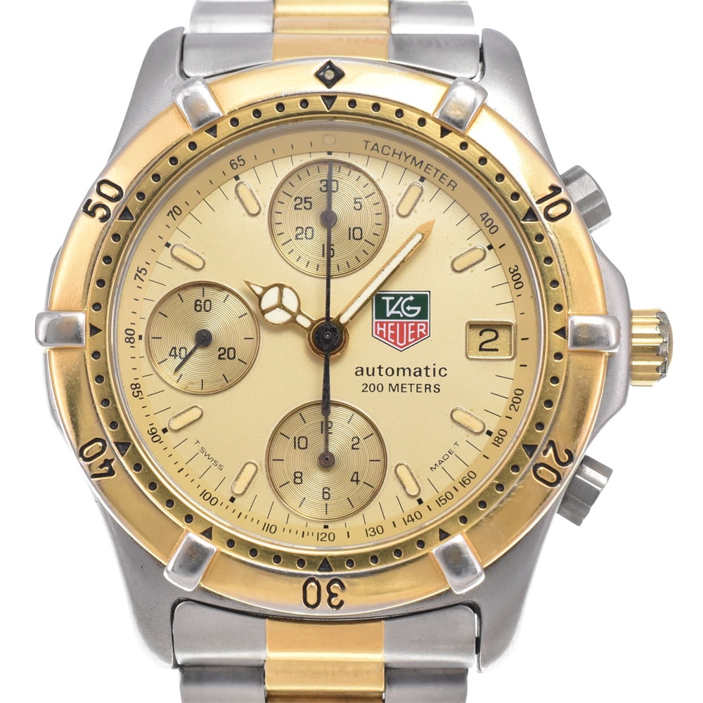 タグホイヤー TAG HEUER 765.406 2000シリーズ クロノグラフ ゴールド 自動巻き メンズ 腕時計 A#149423