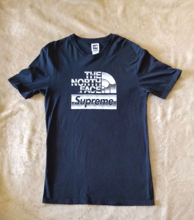 Supreme x The North Face Metallic Logo T-Shirt "Black"