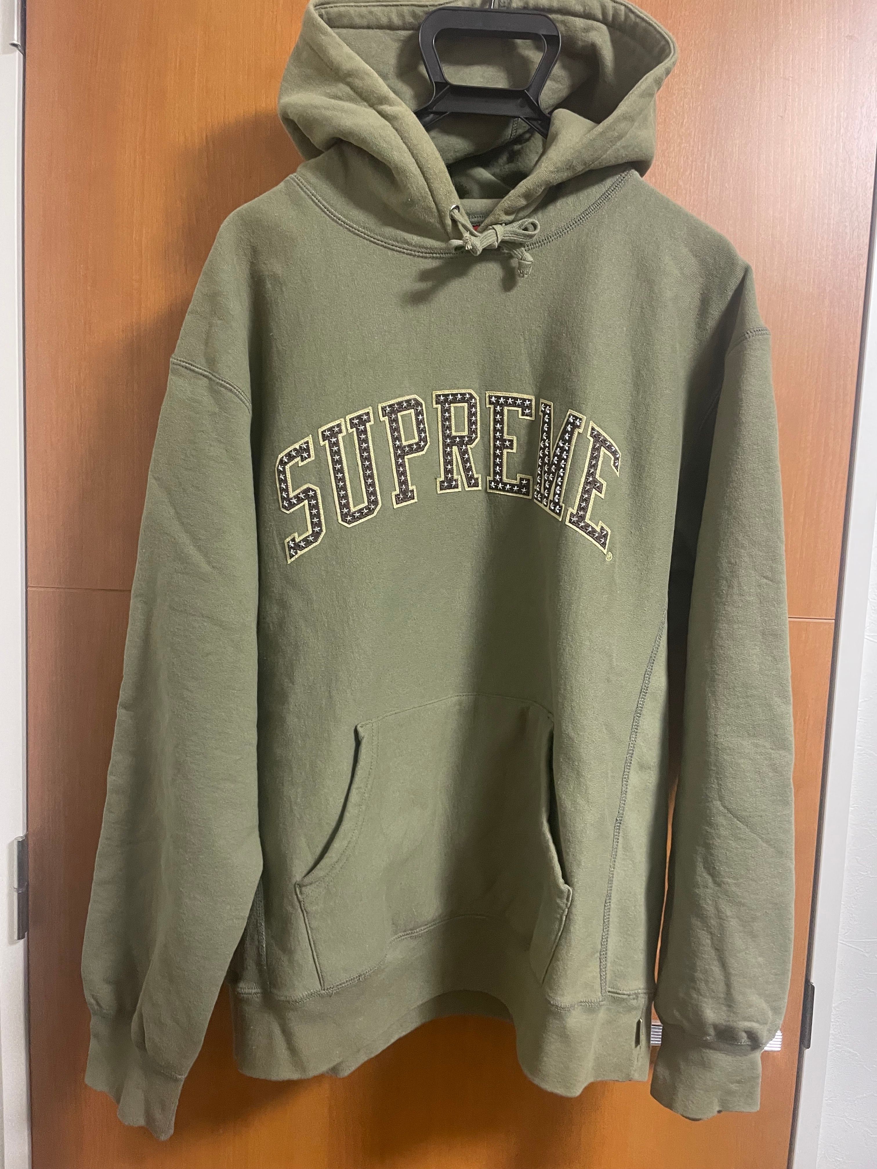 Supreme Stars Arc Hooded Sweatshirt "Light Olive"