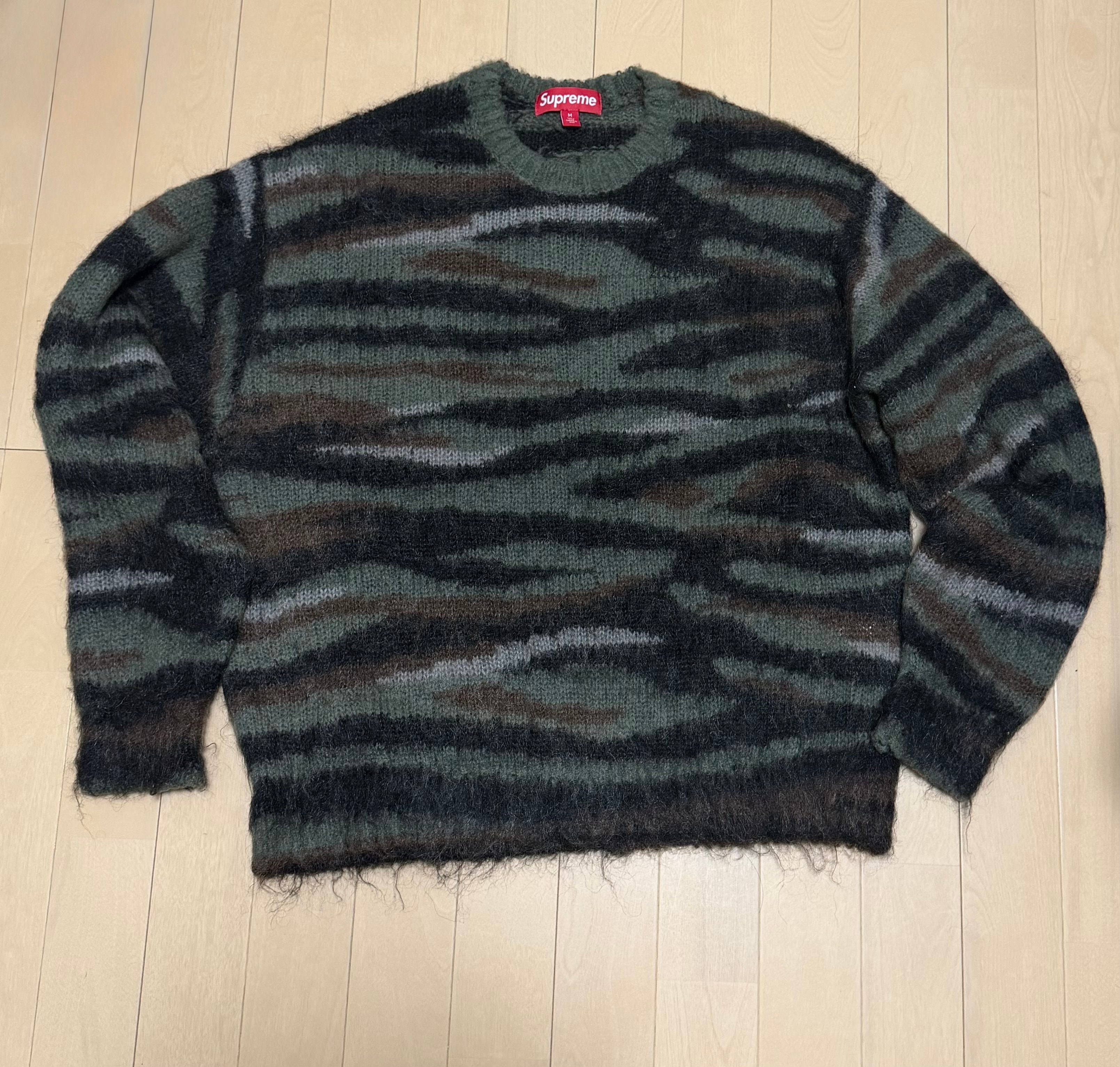 Supreme Brushed Mohair Sweater "Camo"