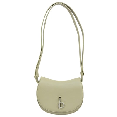 バーバリー 美品 ロッキングホース レザー ショルダーバッグ レディース グリーン