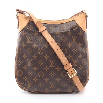 ルイ・ヴィトン LOUIS VUITTON オデオンPM ショルダーバッグ バッグ PVCコーティングキャンバス レザー モノグラム レディース ブラウン系 M56390 【中古】