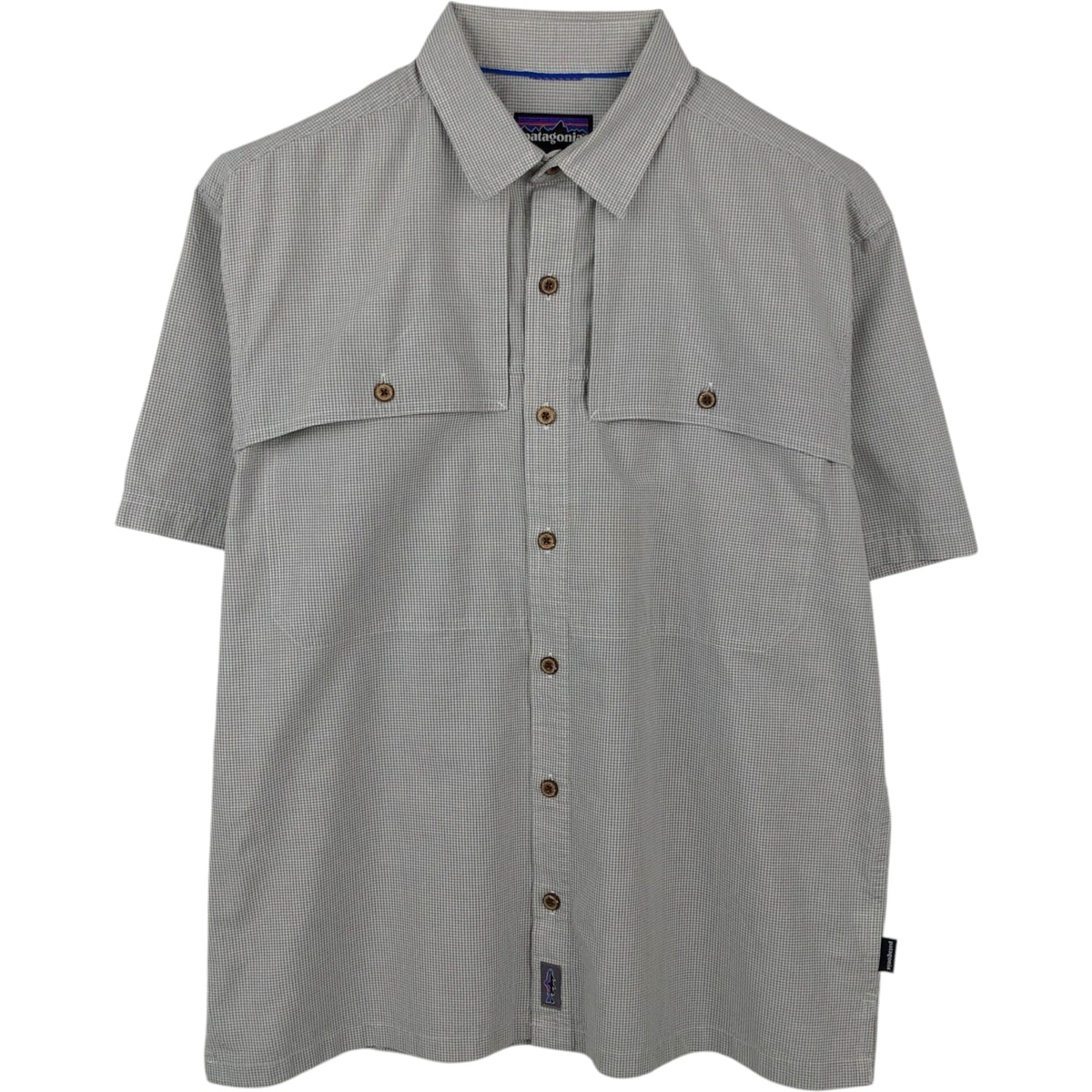 古着 パタゴニア Patagonia 52136SP16 チェック柄 半袖 コットン チェックシャツ ボックスシャツ メンズM相当/eaa660973