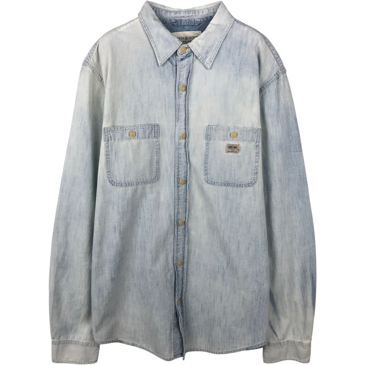 古着 ラルフローレン Ralph Lauren DENIM&SUPPLY デニム&サプライ 長袖 コットンシャツ メンズL相当/eaa642801