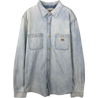 古着 ラルフローレン Ralph Lauren DENIM&SUPPLY デニム&サプライ 長袖 コットンシャツ メンズL相当/eaa642801