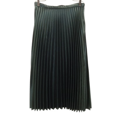 ZARA WOMAN ザラウーマン ロング丈 プリーツスカート M 深緑