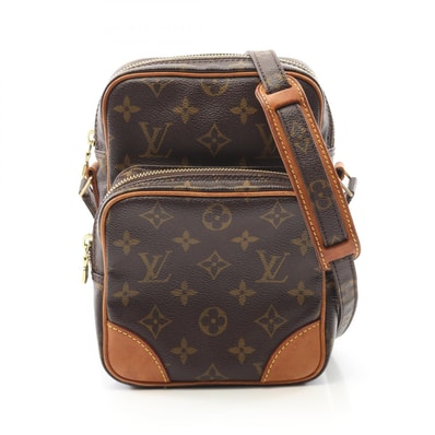 ルイ・ヴィトン LOUIS VUITTON アマゾン ショルダーバッグ バッグ PVCコーティングキャンバス レザー モノグラム レディース ブラウン系 M45236 【中古】
