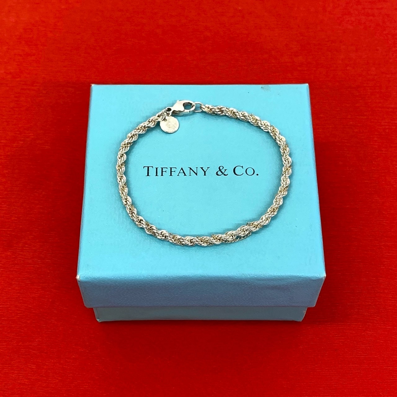 TIFFANY&Co. ティファニー ツイスト チェーン ブレスレット シルバー925 K18イエローゴールド ブレスレット シルバー
 37352