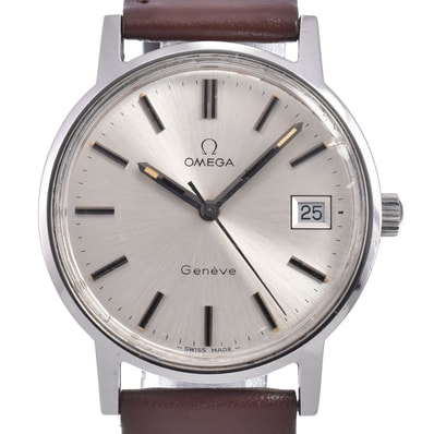 オメガ OMEGA 136.0099 ヴィンテージ シーマスター Geneve Cal.1030 シルバー 手巻き メンズ 腕時計 P#149050