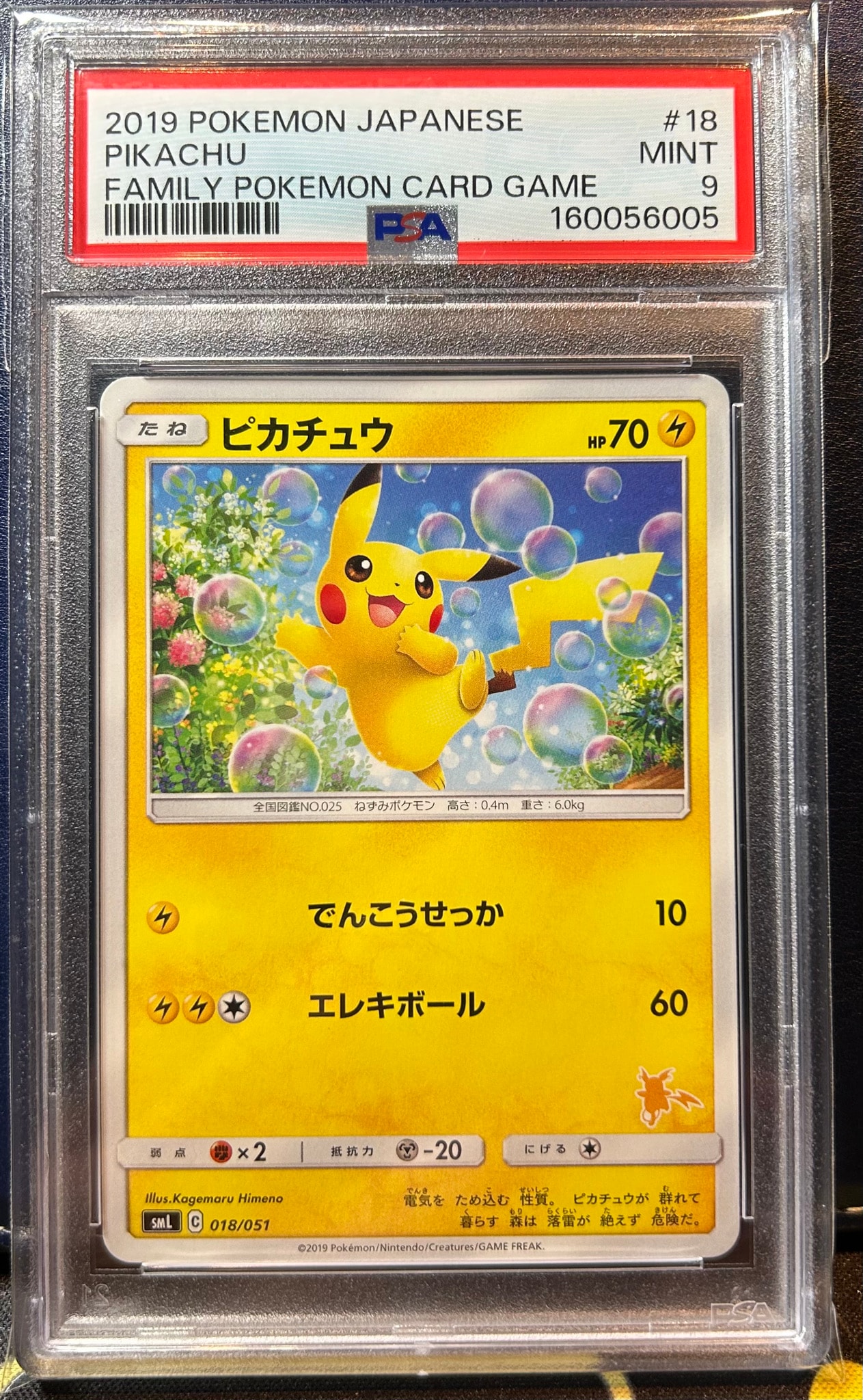 ピカチュウ [SML 018/051](サン&ムーン「ファミリーポケモンカード