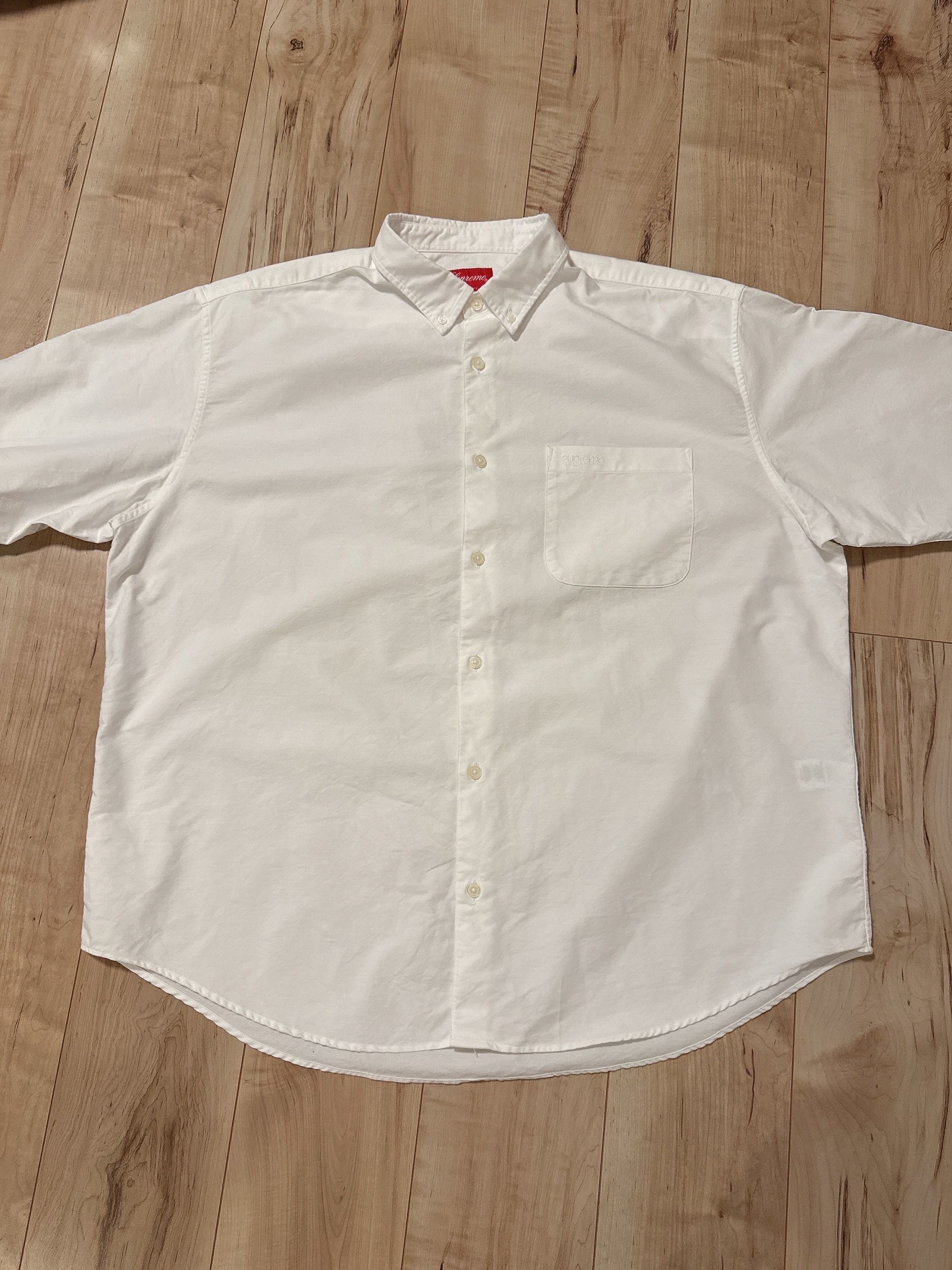 Supreme Loose Fit S/S Oxford Shirt "White"