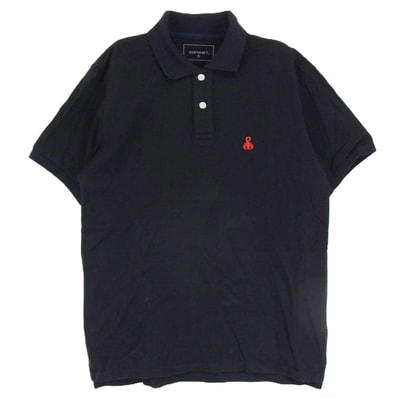 SOPHNET. ソフネット ポロシャツ SOPH-000074 SCORPION POLO SHIRT 胸元 刺繍 半袖 ポロシャツ ネイビー系 S【中古】