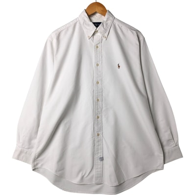 古着 ラルフローレン Ralph Lauren YARMOUTH 長袖 ボタンダウンシャツ メンズL相当/eaa548360