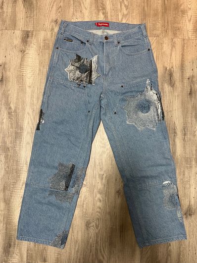 Supreme Nate Lowman Double Knee Painter Pant "Denim"