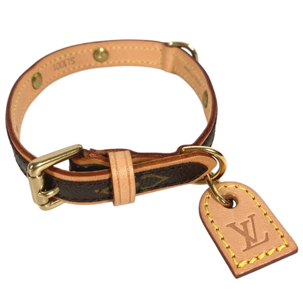 ルイヴィトン LOUIS VUITTON コリエバクスターPM コリエ バクスター PM M58072  モノグラム 小型犬用 ペットカラー 首輪 モノグラムキャンバス ブラウン