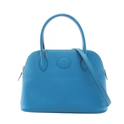 エルメス HERMES ボリード27 ブルーザンジバル 2WAY ハンドバッグ バッグ ヴォーエプソン ヴォーエプソン A刻印(2017年製造) レディース ブルー系 【中古】