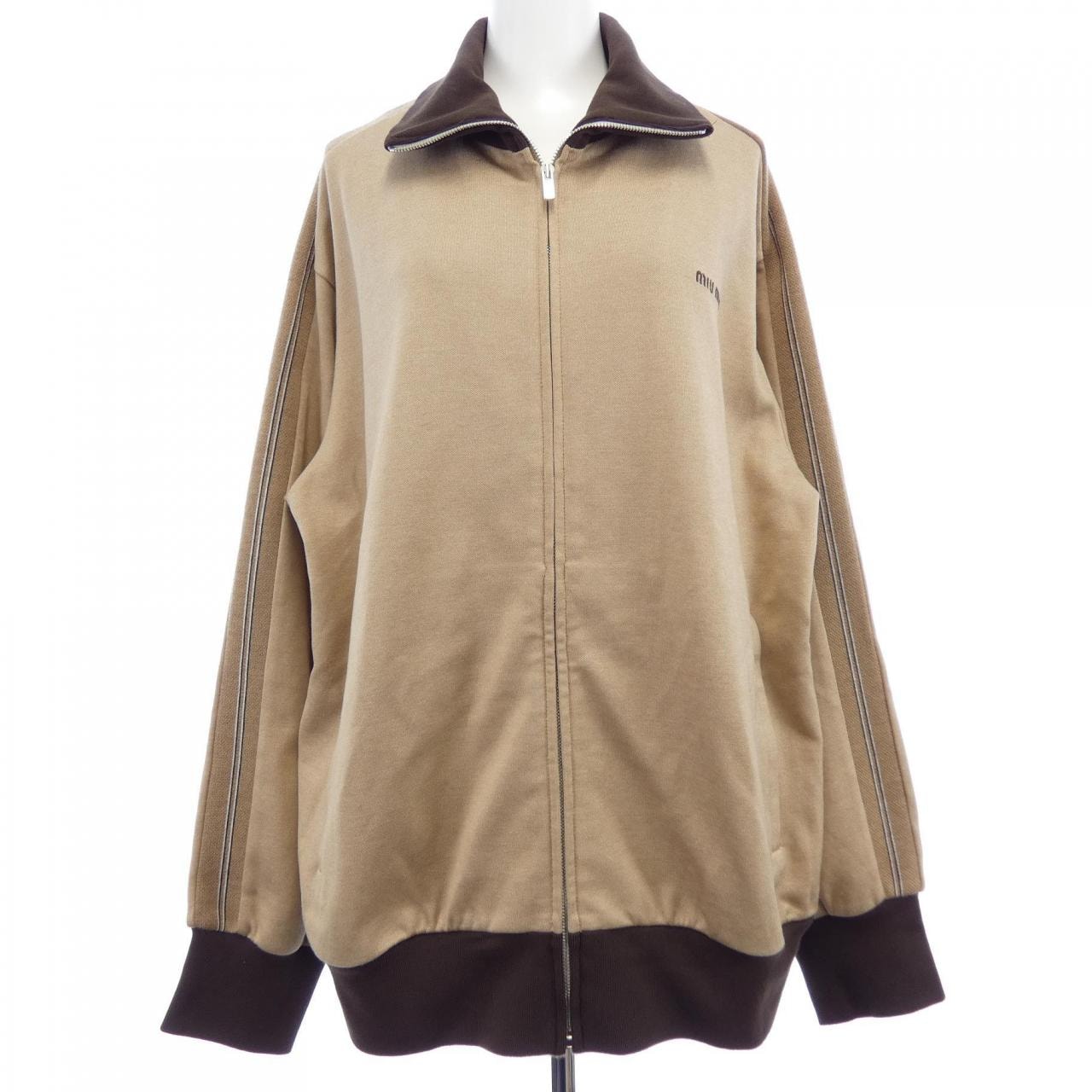 ミュウミュウ MIU MIU JERJEY ZIPPER SWEATSHIRT MJL980 SOOO 17I5 スウェット