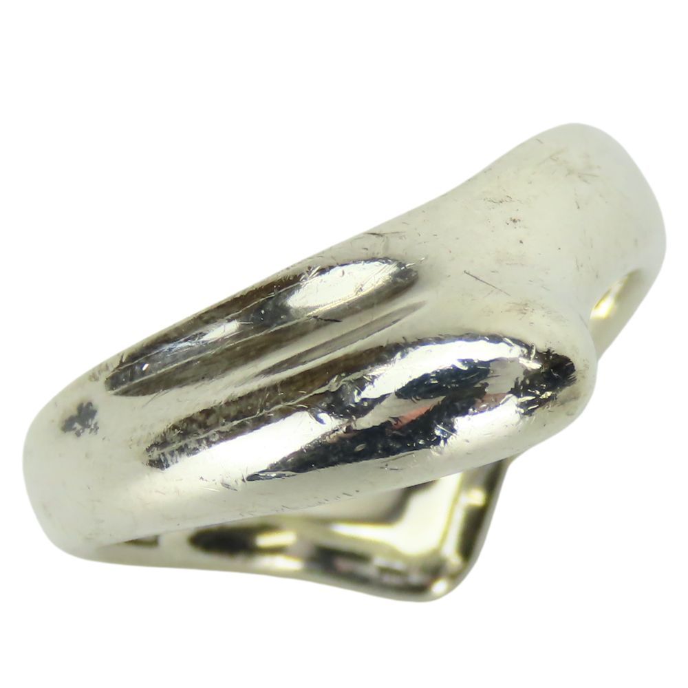 【中古】 ティファニー リング・指輪 カーブドウェーブハート シルバー925 約4.7g シルバー エルサペレッティ アクセサリー レディース 女性 TIFFANY&Co.