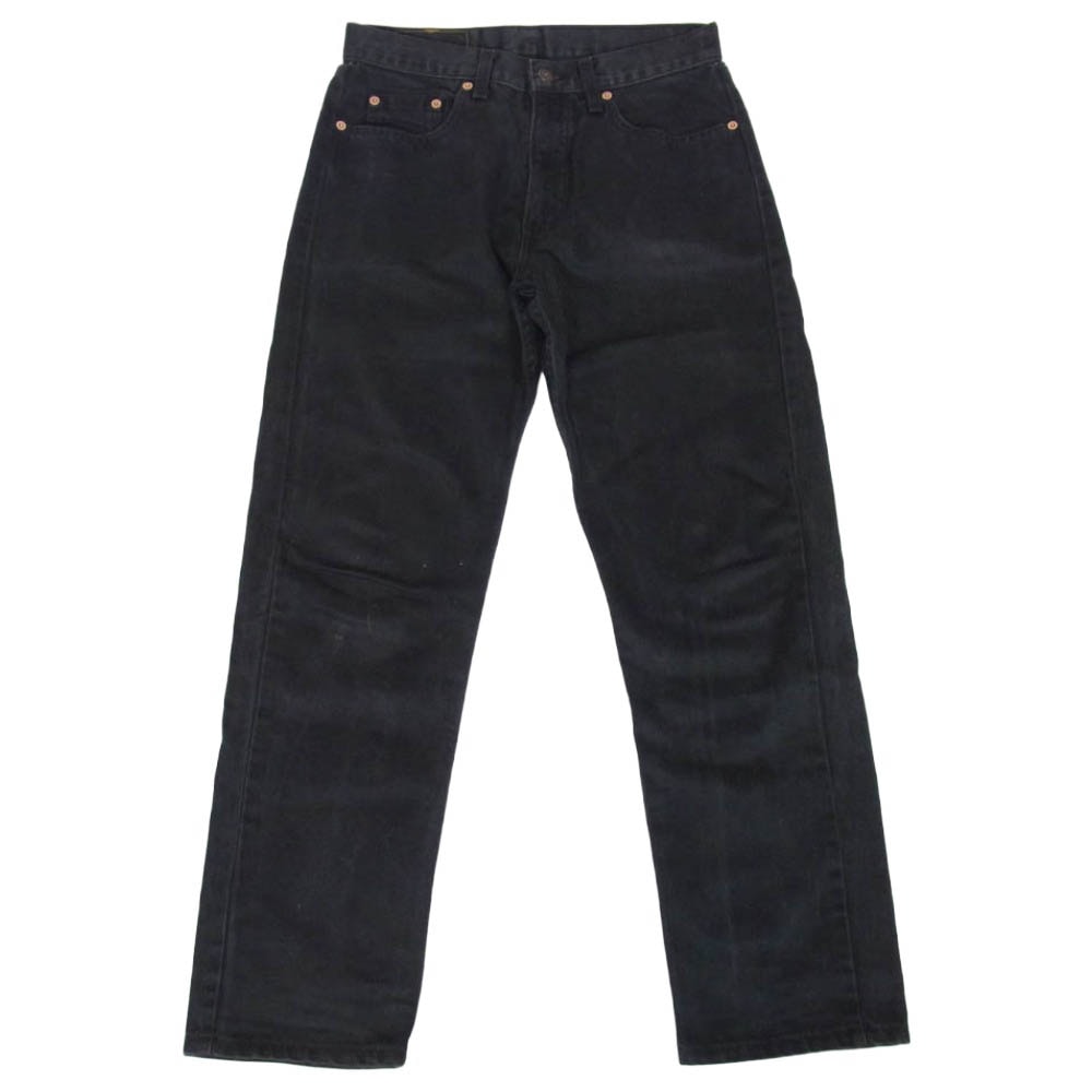 Levi's リーバイス 6150285 90s EURO 裏刻印 266 オレンジタブ 615 ストレート ブラック デニム パンツ ジーンズ ブラック系 W31【中古】