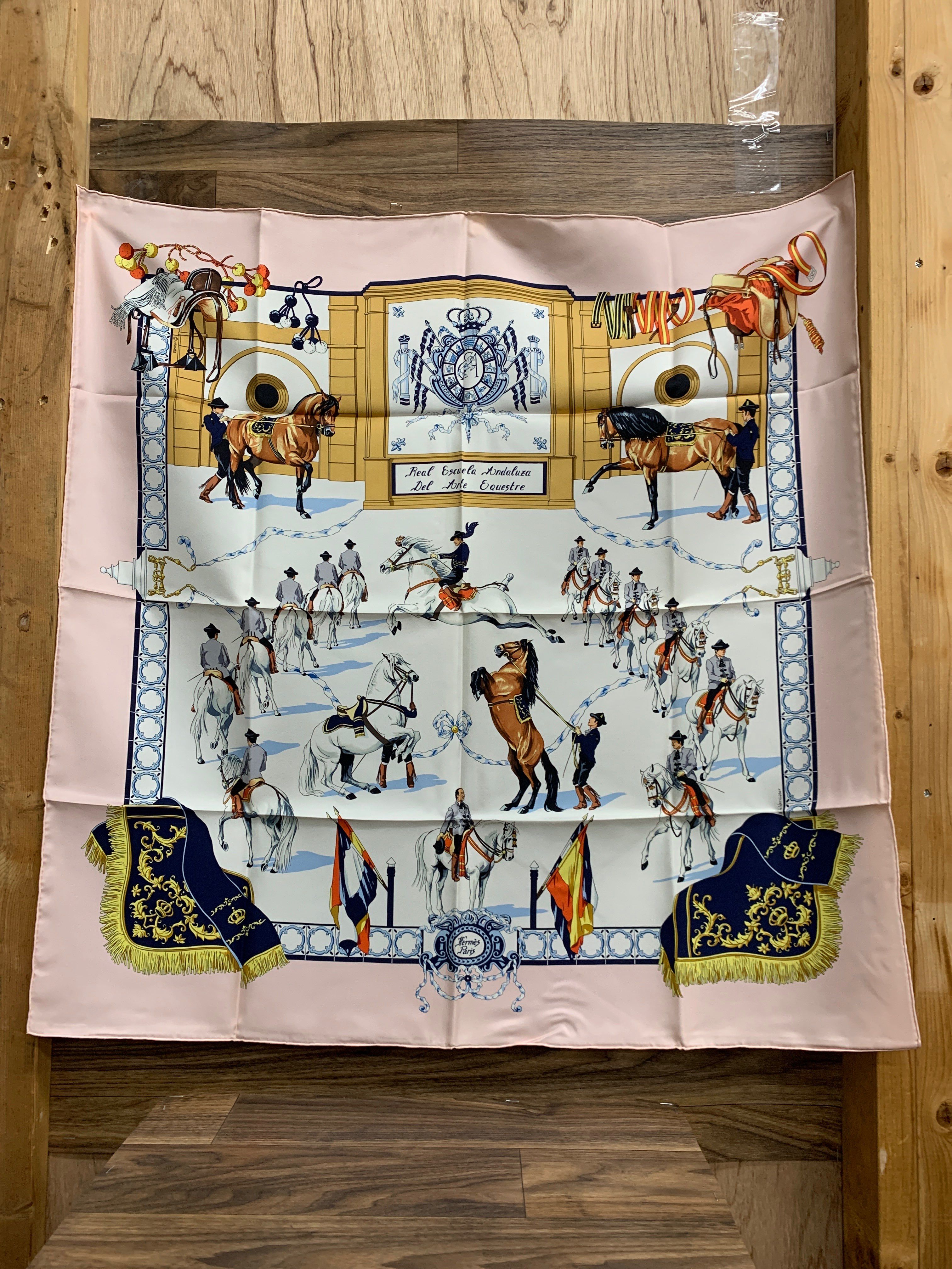 Hermes スカーフ ピンク