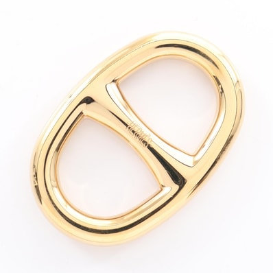 エルメス HERMES シェーヌダンクル スカーフリング アクセサリー GP ゴールド レディース ゴールド系 【中古】