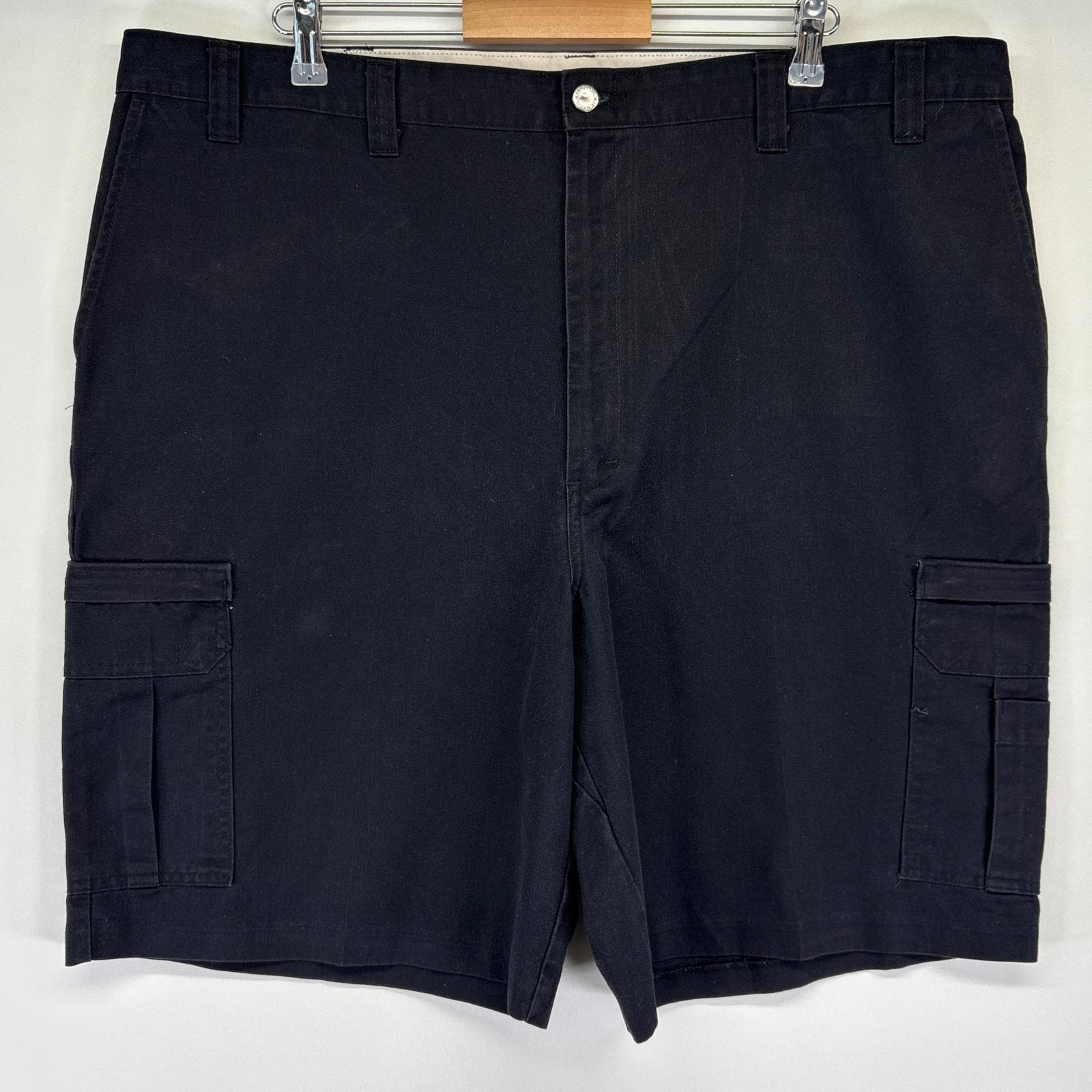 古着 ディッキーズ Dickies ショートパンツ ワーク 大きいサイズ ハーフ 半ズボン 短パン カーゴ w46 ブラック メンズ
