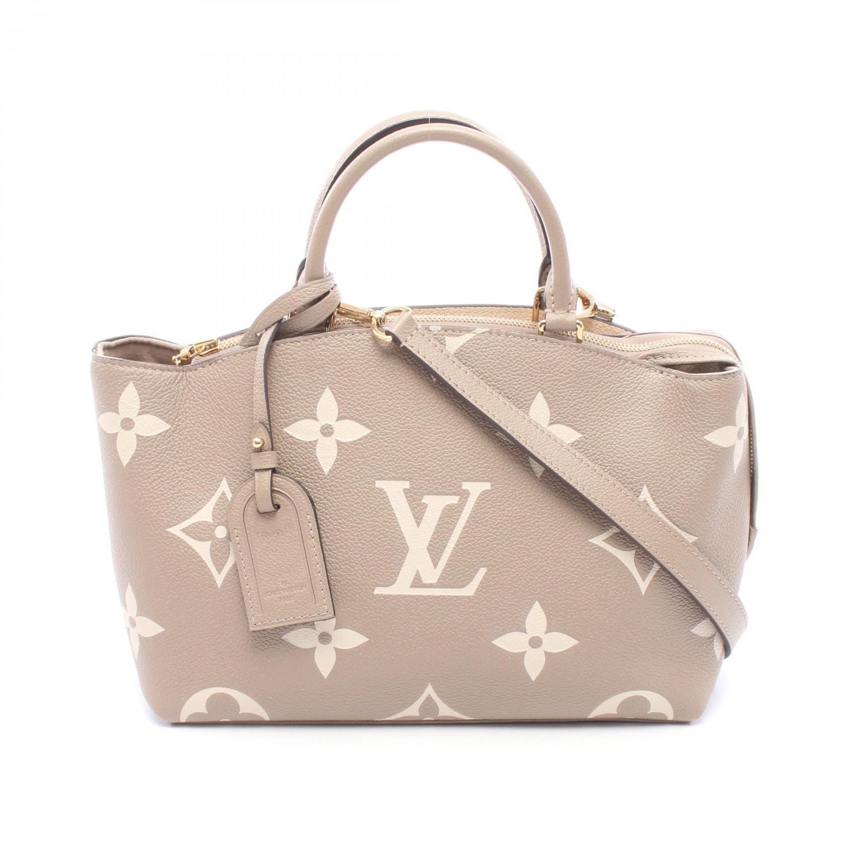 ルイ・ヴィトン LOUIS VUITTON プティ パレPM 2WAY ハンドバッグ バッグ レザー モノグラム・アンプラント トゥルトレールクレーム レディース ベージュ系 M58914 【中古】