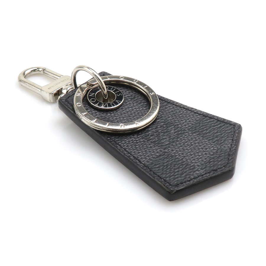 ルイ ヴィトン LOUIS VUITTON キーホルダー チャーム ダミエグラフィット アンシャッペ キーリング ダミエグラフィットキャンバス/メタル ブラック/グレー/シルバー メンズ M67916【中古】 e61009a