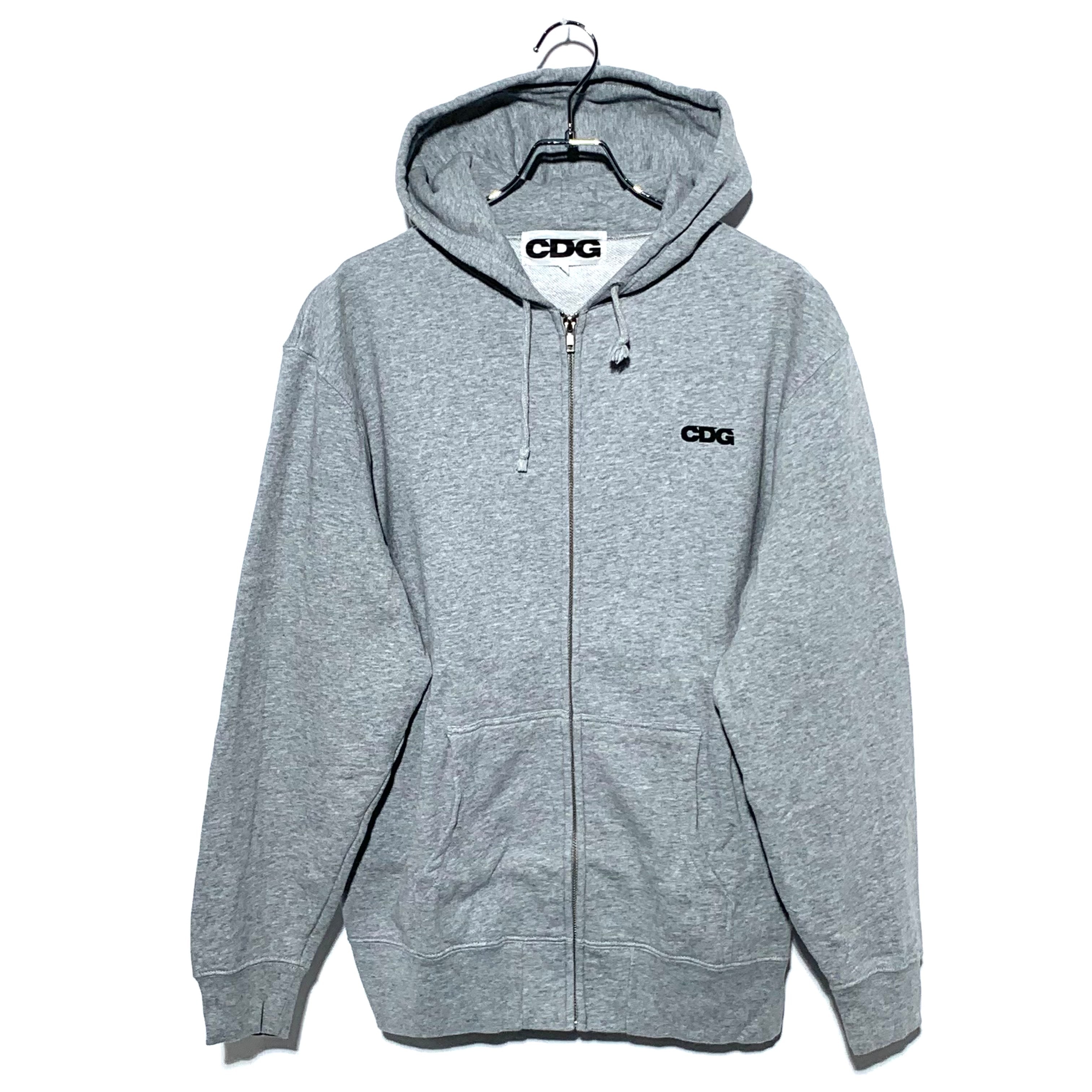COMME des GARCONS CDG Full Zip Hooded Sweatshirt "Grey"