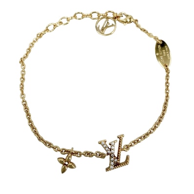 LOUIS VUITTON ルイヴィトン ブレスレット モノグラムフラワー ブレスレット・LV アイコニック アクセサリー アジャスター付き M00587 レディース 約3.6g 美品【中古品】