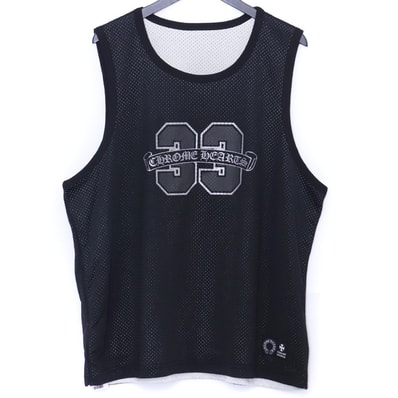 Chrome Hearts Reversible Mesh Warm Up Jersey Tank Top "Black"