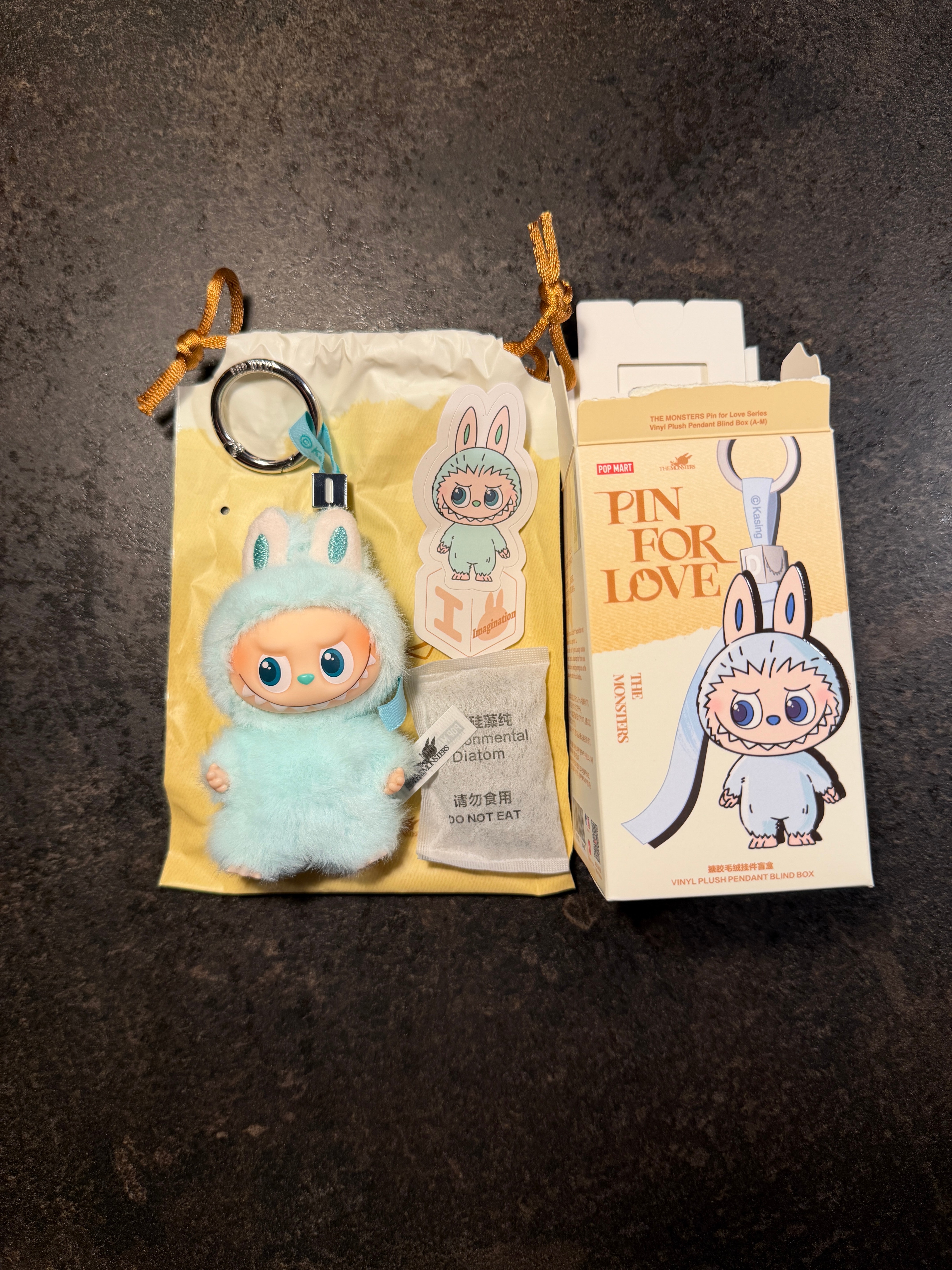 POP MART THE MONSTERS (LABUBU) Pin for Love Series-Vinyl Plush Pendant (A-M) I