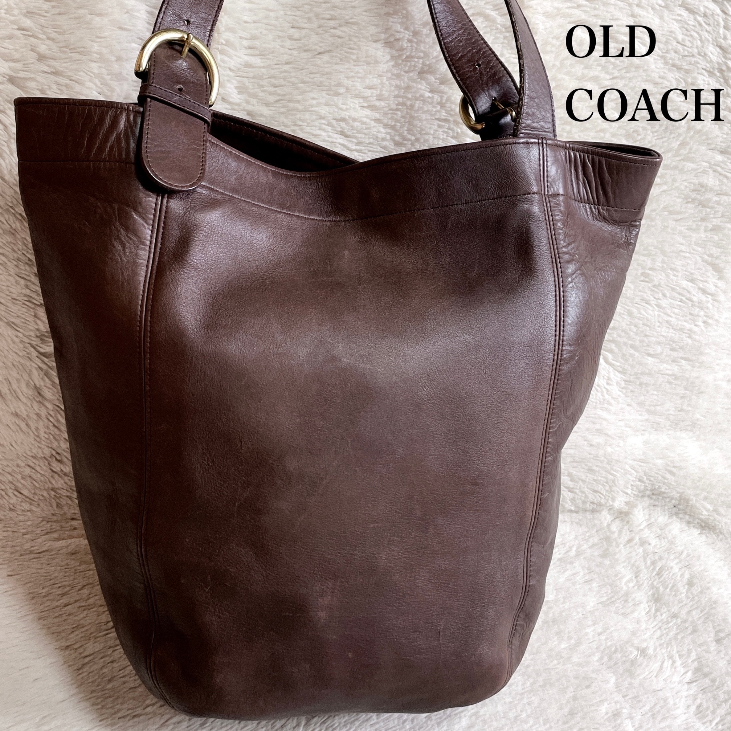 オールドコーチ COACH 大容量 バケツ肩がけ トートバッグ ショルダーバッグ