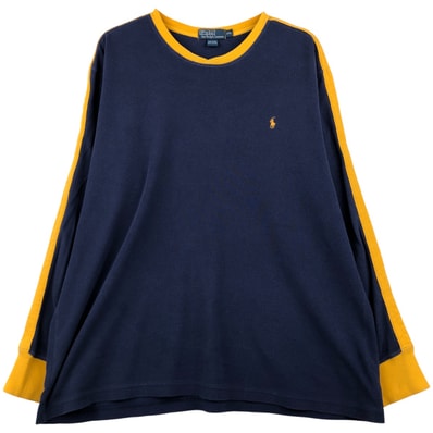 古着 ラルフローレン Ralph Lauren POLO by Ralph Lauren サーマルロングTシャツ メンズXXL相当/eaa608522