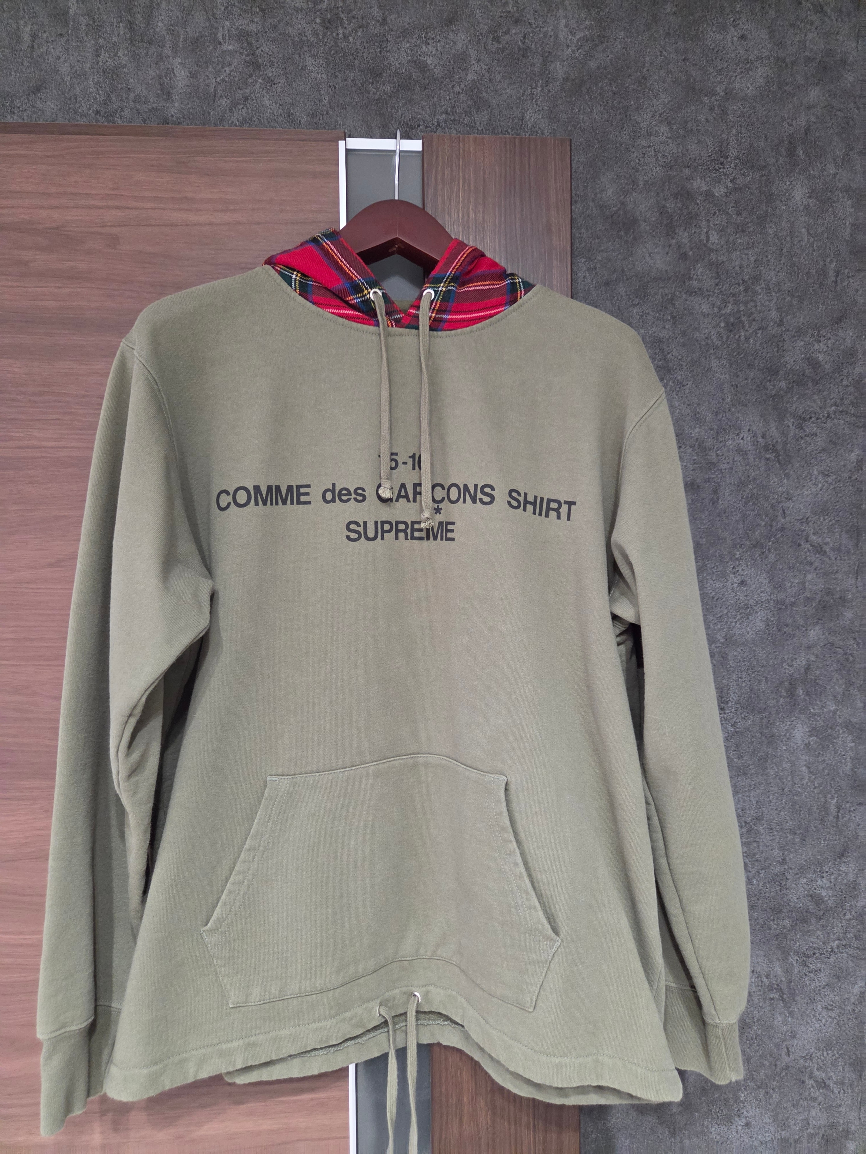 Supreme×COMME des GARCONS SHIRT 15-16 グリーン パーカー