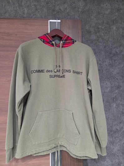 Supreme×COMME des GARCONS SHIRT 15-16 グリーン パーカー